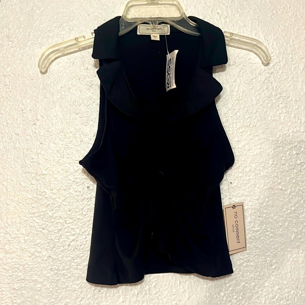 NWT No Comment | Tank Top with Collar